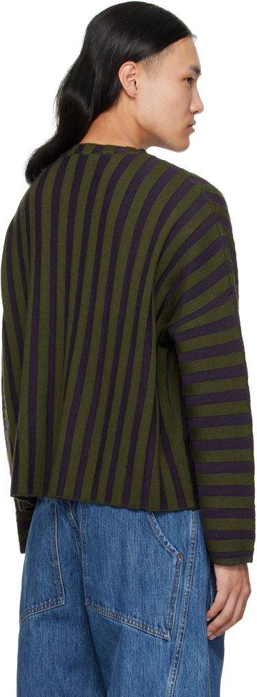 Sweater Eckhaus Latta Eckhaus Latta Striped Cropped Sweater Lilla | 8026-EL-PF25-M, 2