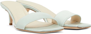 Tilbehør Aeyde Aeyde Ilvy Satin Mules Grøn | A11-HS-GAIS55TB155-SS25-1017-013, 3