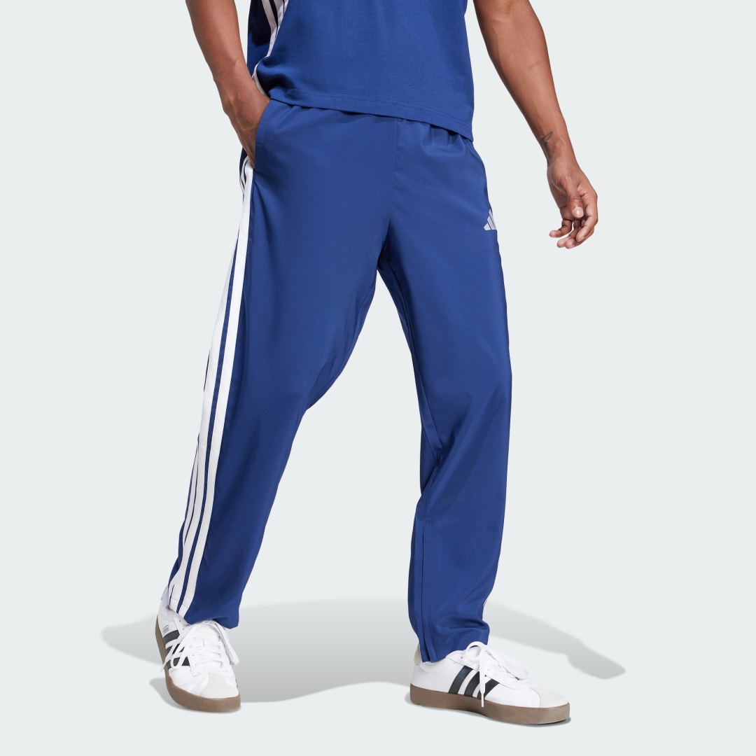 Joggingbukser adidas Performance Open Hem 3-Stripes Track Pants Blå | JE6400, 1