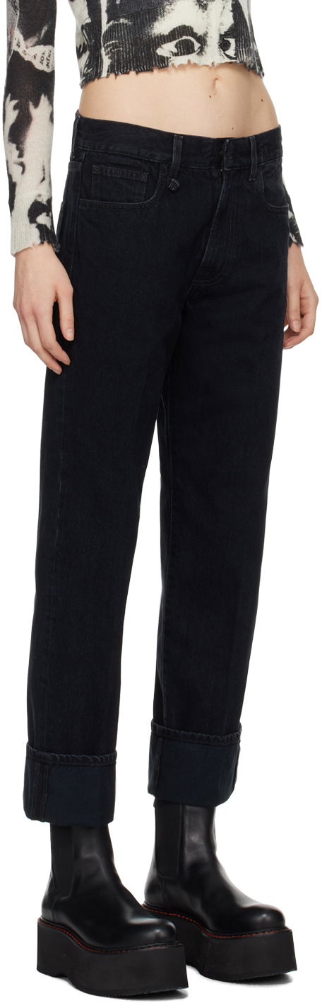 Jeans R13 R13 Romeo Cuff Jeans Sort | R13WD113-D184A, 1