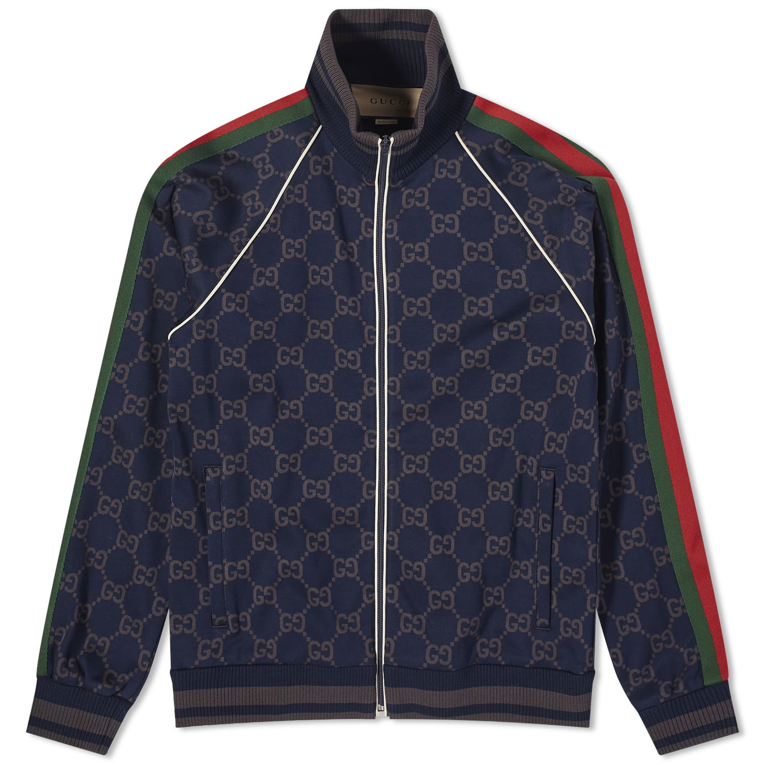 Jakke Gucci GG Jersey Track Jacket Mørkeblå | 695955-XJF41-4544, 0