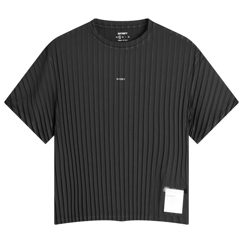T-shirt Satisfy Auralite Pleated T-Shirt Sort | 21021-BK-SA