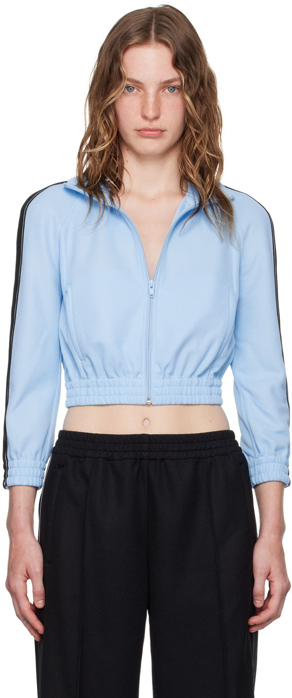 Træningsdragt Alexander Wang Alexander Wang.t Cropped Track Jacket Blå | 4CC3242091