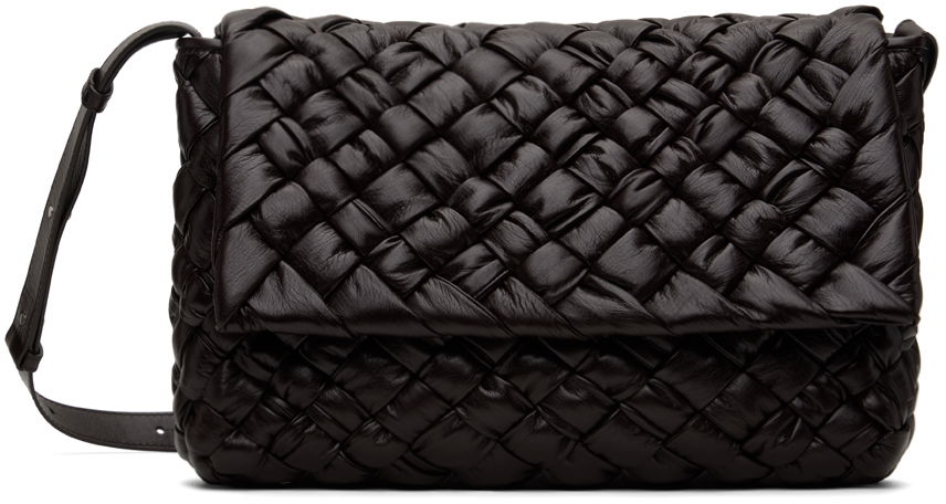 Skuldertaske Bottega Veneta Bottega Veneta Rumple Messenger Bag Sort | 776519V2BJ1, 0