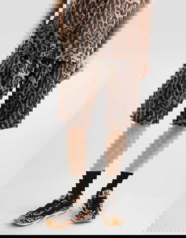 Shorts Dolce & Gabbana Dolce & Gabbana Leopard-Print Silk Shorts Flerfarvet | GV37ATIS1B7HY13M, 3