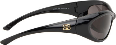 Solbriller Balenciaga Balenciaga Sporty B Round Sunglasses Sort | BB0384S-001, 1