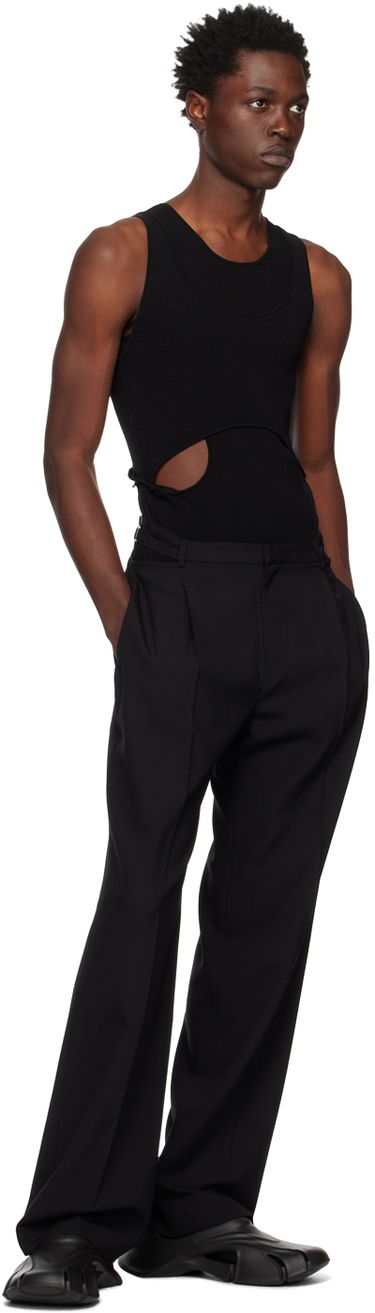 Tanktop Dion Lee Interlink Cutout Tank Top Sort | C7155R23, 3