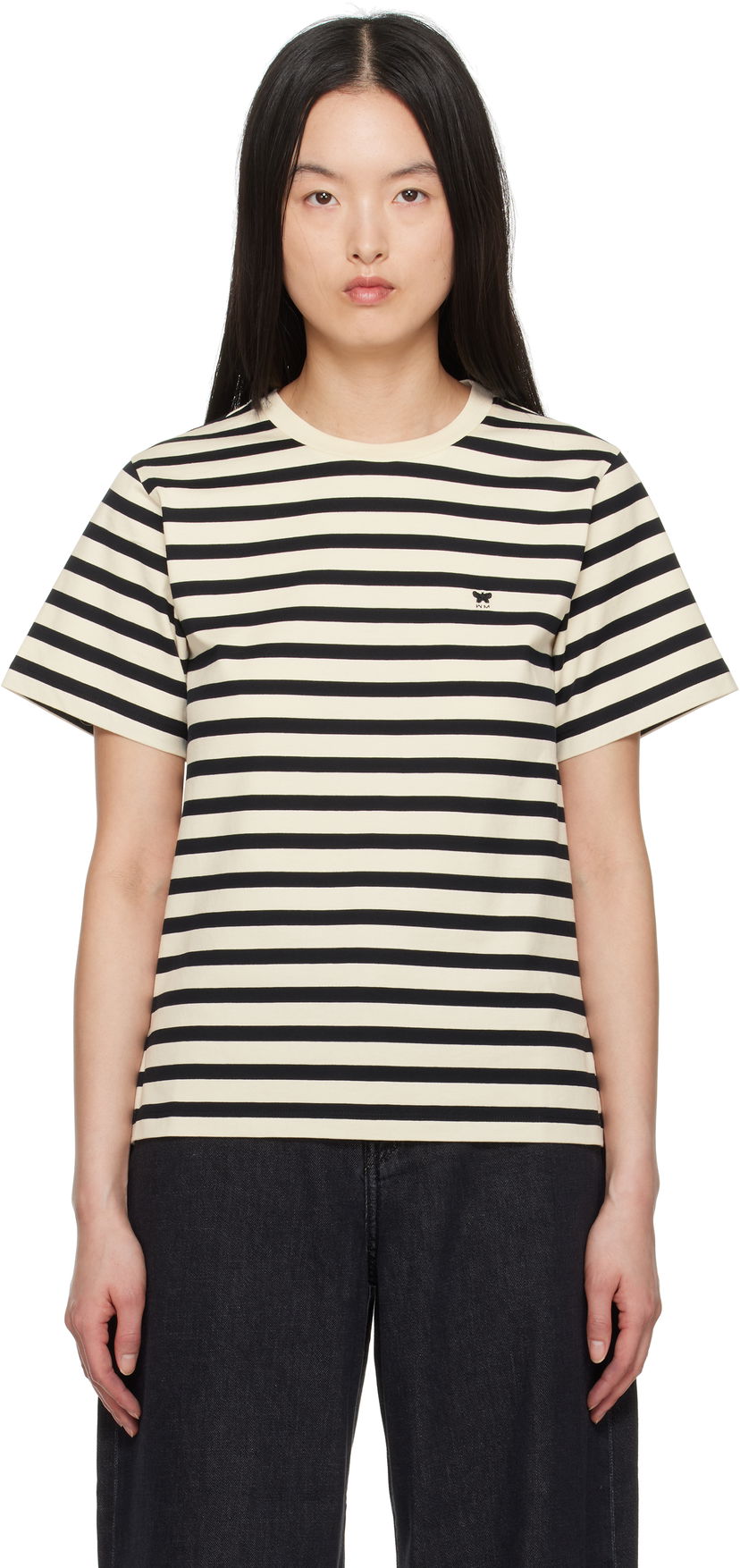 T-shirt Max Mara Weekend Max Mara Striped T-Shirt Beige | 2515971031600