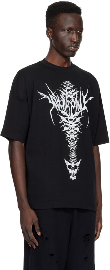 T-shirt We11done We11done Spine Skull Graphic T-Shirt Sort | WD-TT1-24-720-U-BK, 1