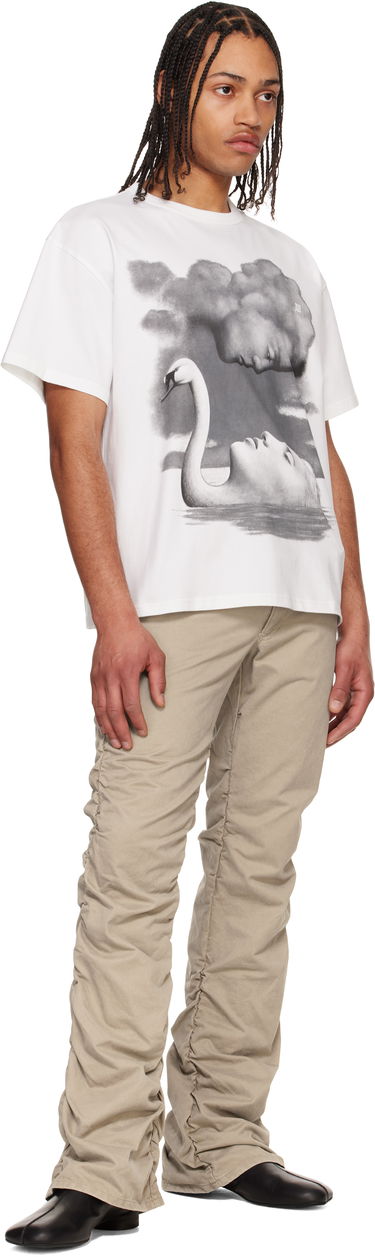 T-shirt MISBHV MISBHV La Donna Del Lago Graphic T-Shirt Hvid | 250M108, 3