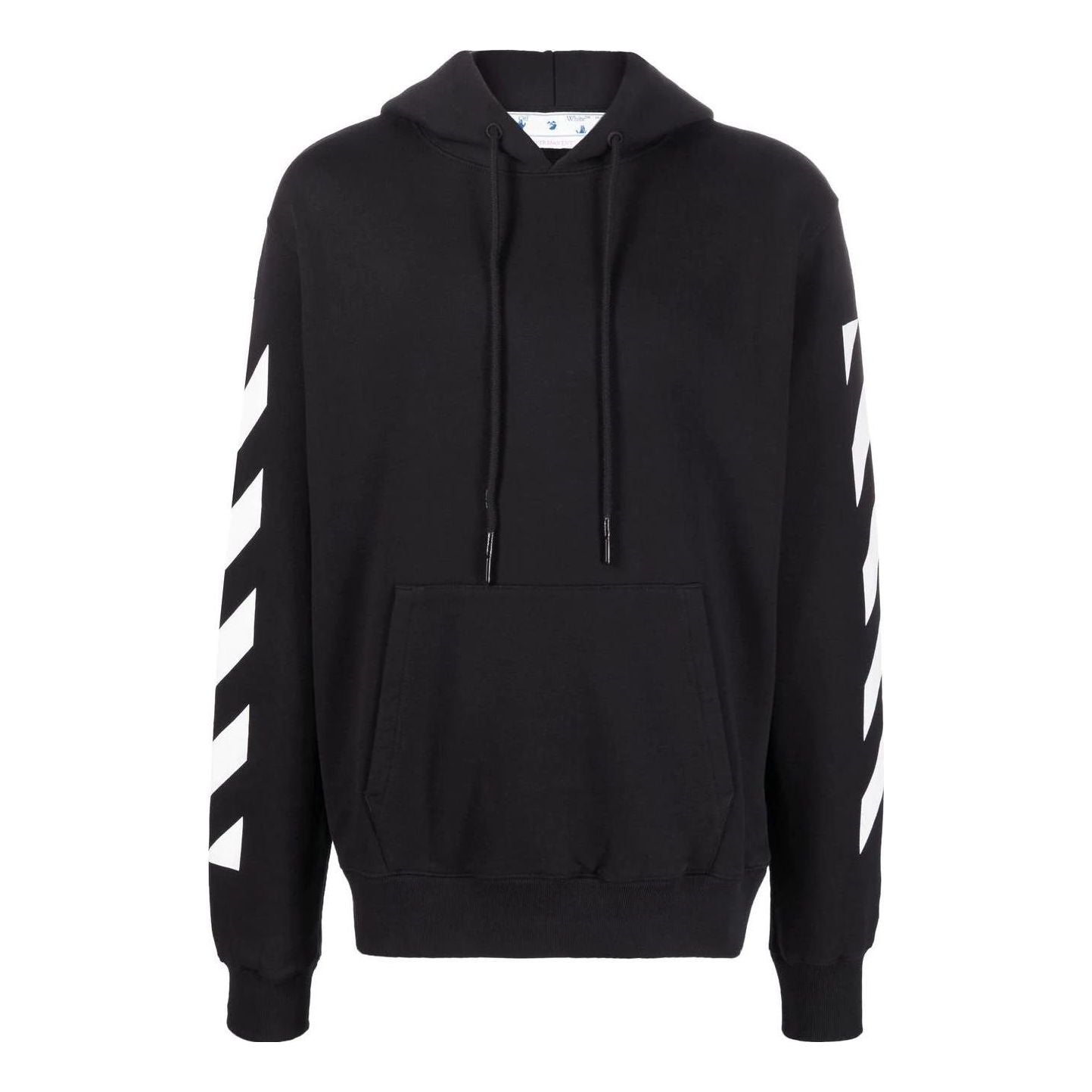 Sweatshirt Off-White Loose Fit Hoodie With Arrow Pattern Sort | OMBB097C99FLE0121001, 0