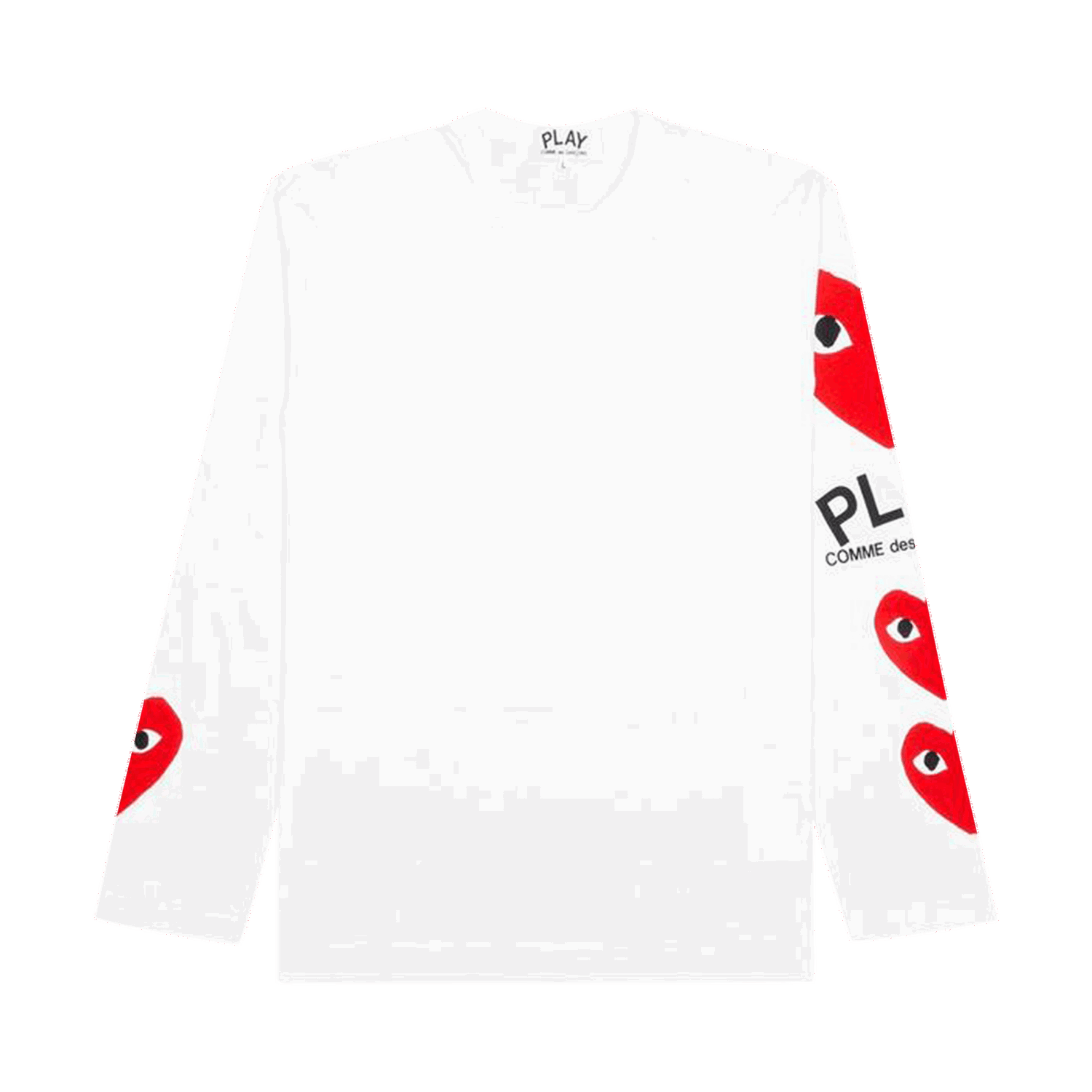 T-shirt Comme des Garçons PLAY Printed Tee Hvid | AZ T260 051 1, 0