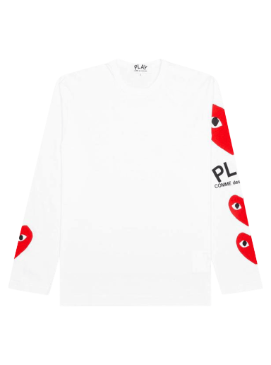 T-shirt Comme des Garçons PLAY Printed Tee Hvid | AZ T260 051 1