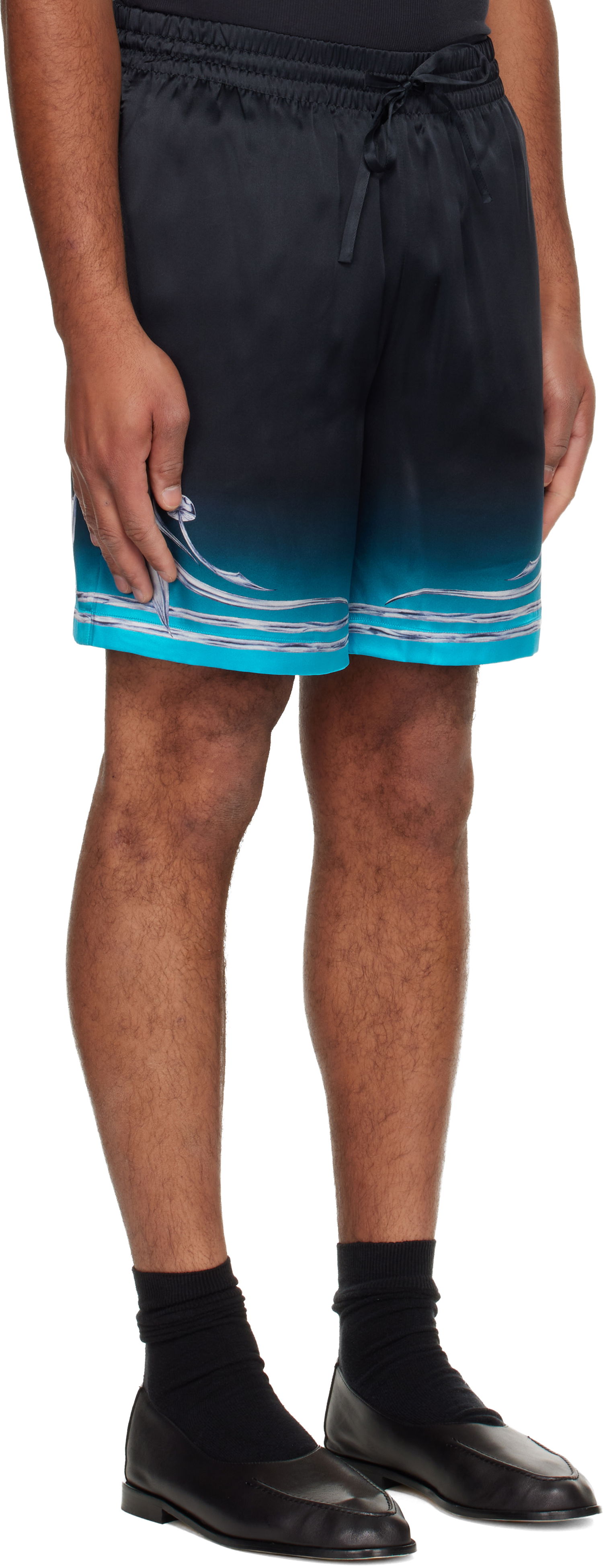 Shorts Casablanca Blades Silk Satin Shorts Flerfarvet | M-AW25-TR-012-04, 1