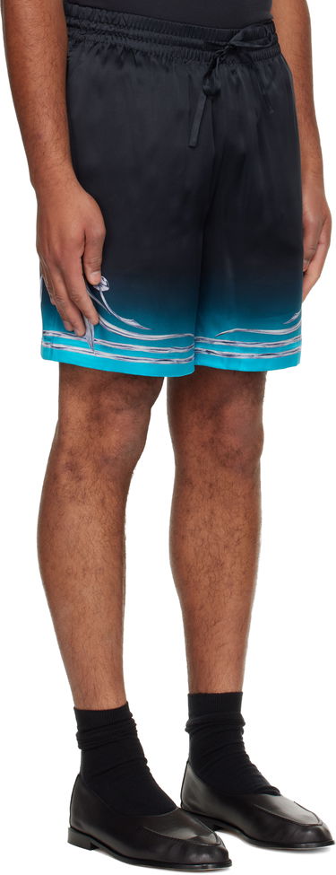 Shorts Casablanca Blades Silk Satin Shorts Flerfarvet | M-AW25-TR-012-04, 1