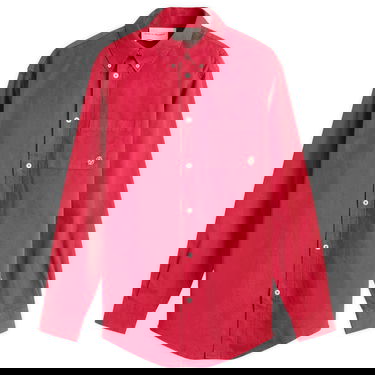 Skjorte Drôle de Monsieur Mirror Long Sleeve Button-Up Shirt Rød | I-SH240-CO178-RD, 0