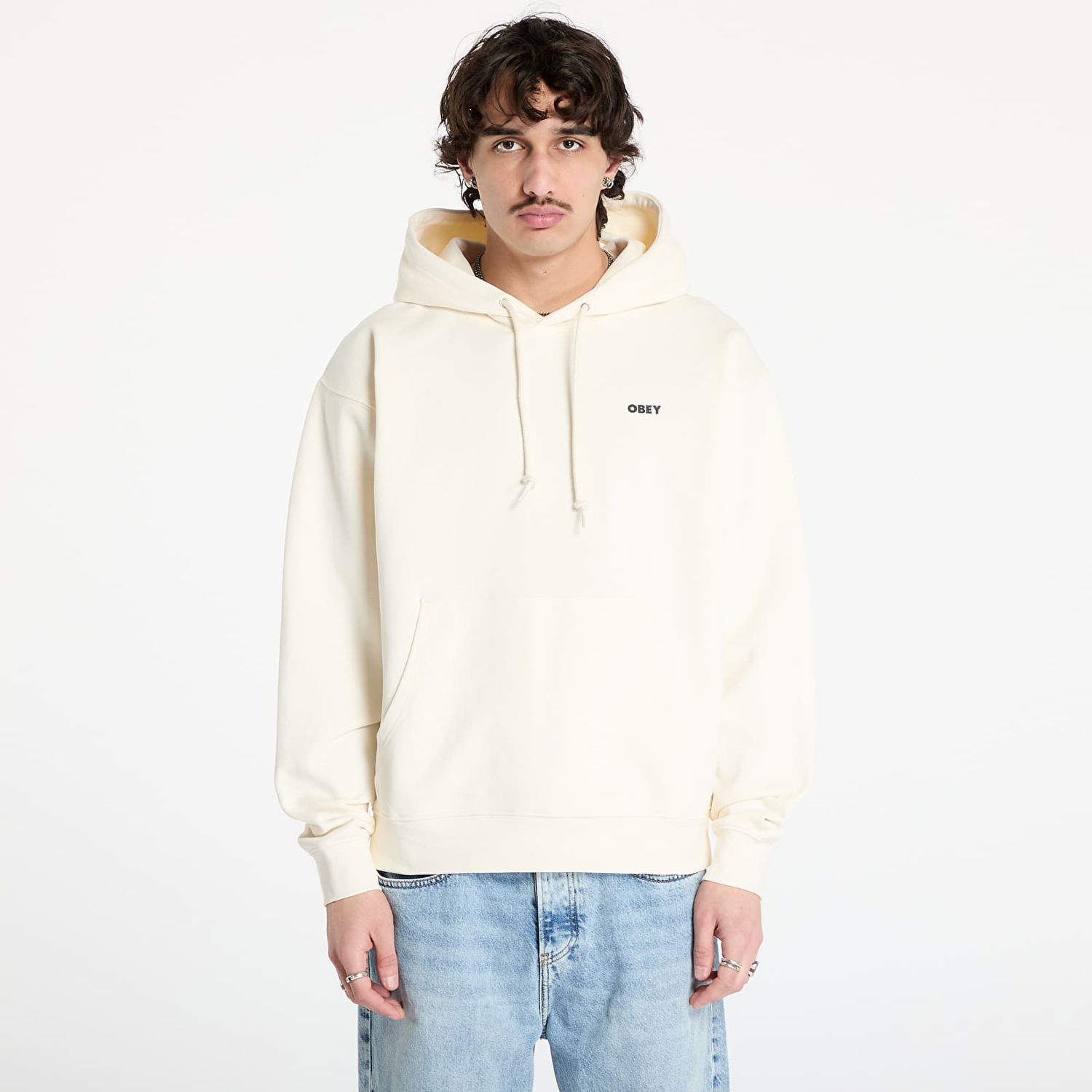 Sweatshirt OBEY OBEY Bold Eye Hoodie Hvid | 117464051-UBL, 0