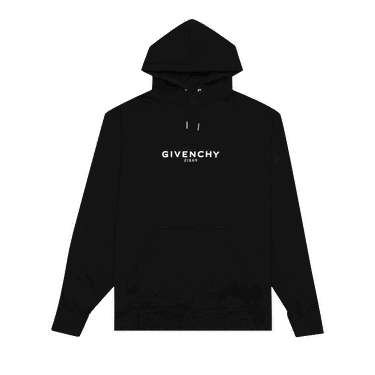 Sweatshirt Givenchy Classic Fit Hoodie With Reverse Print Sort | BMJ0GD3Y78 001, 0