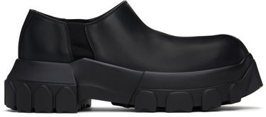 Tøj Rick Owens Rick Owens Hollywood Slip On Tractor Loafers Sort | RP01E7887 LOO, 0