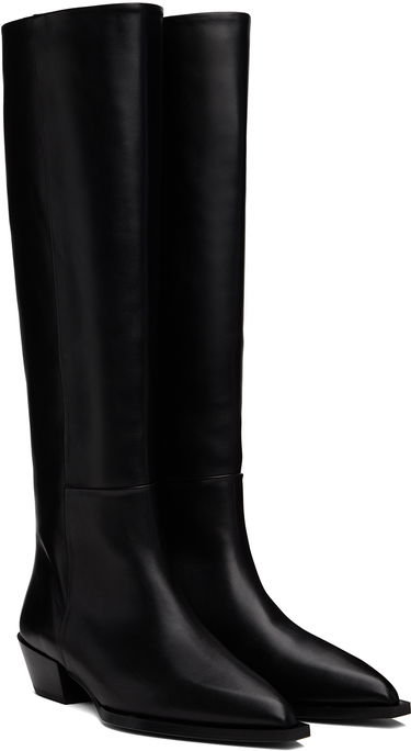 Tøj Aeyde Aeyde Arla Leather Cowboy Tall Boots Sort | A11-KB-ARUP40CH116-FW24-800-001, 3