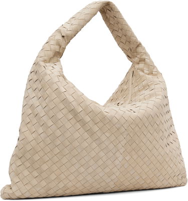 Skuldertaske Bottega Veneta Large Hop Bag Beige | 763970 V1QE3, 4