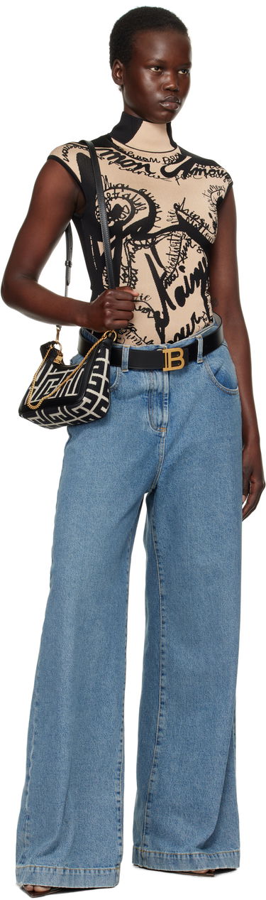 Håndtaske Balmain Balmain B-Army Shoulder Bag Sort | EN1BT920TJQY, 3