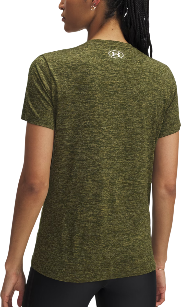 T-shirt Under Armour Heathered V-Neck Short-Sleeve T-Shirt Tech SSV- Twist Grøn | 1384227-308, 1