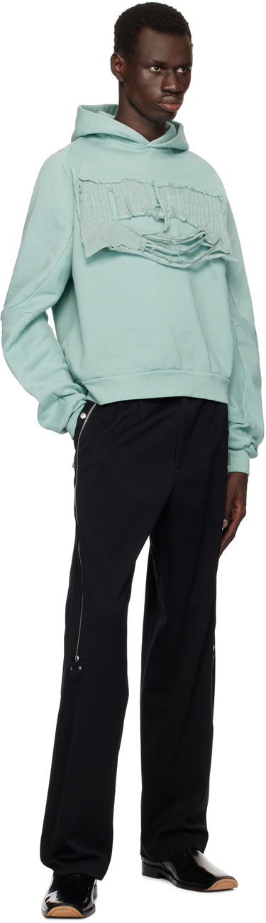 Sweatshirt Ottolinger Ottolinger Distressed Multiline Hoodie Grøn | 115-102715-01, 3