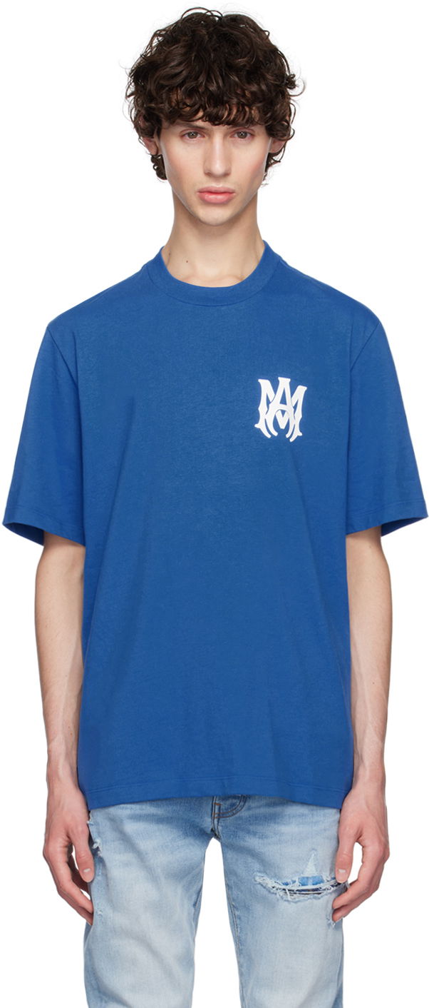 T-shirt AMIRI Blue MA Core Logo T-Shirt Blå | AMJYTE1074