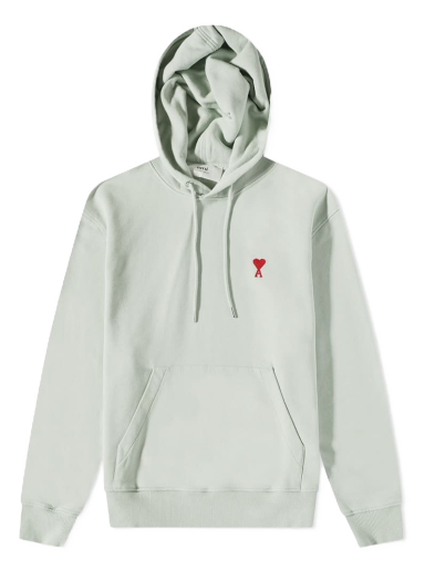 Sweatshirt AMI Small A Heart Popover Hoodie Turkis | USW200-730-302