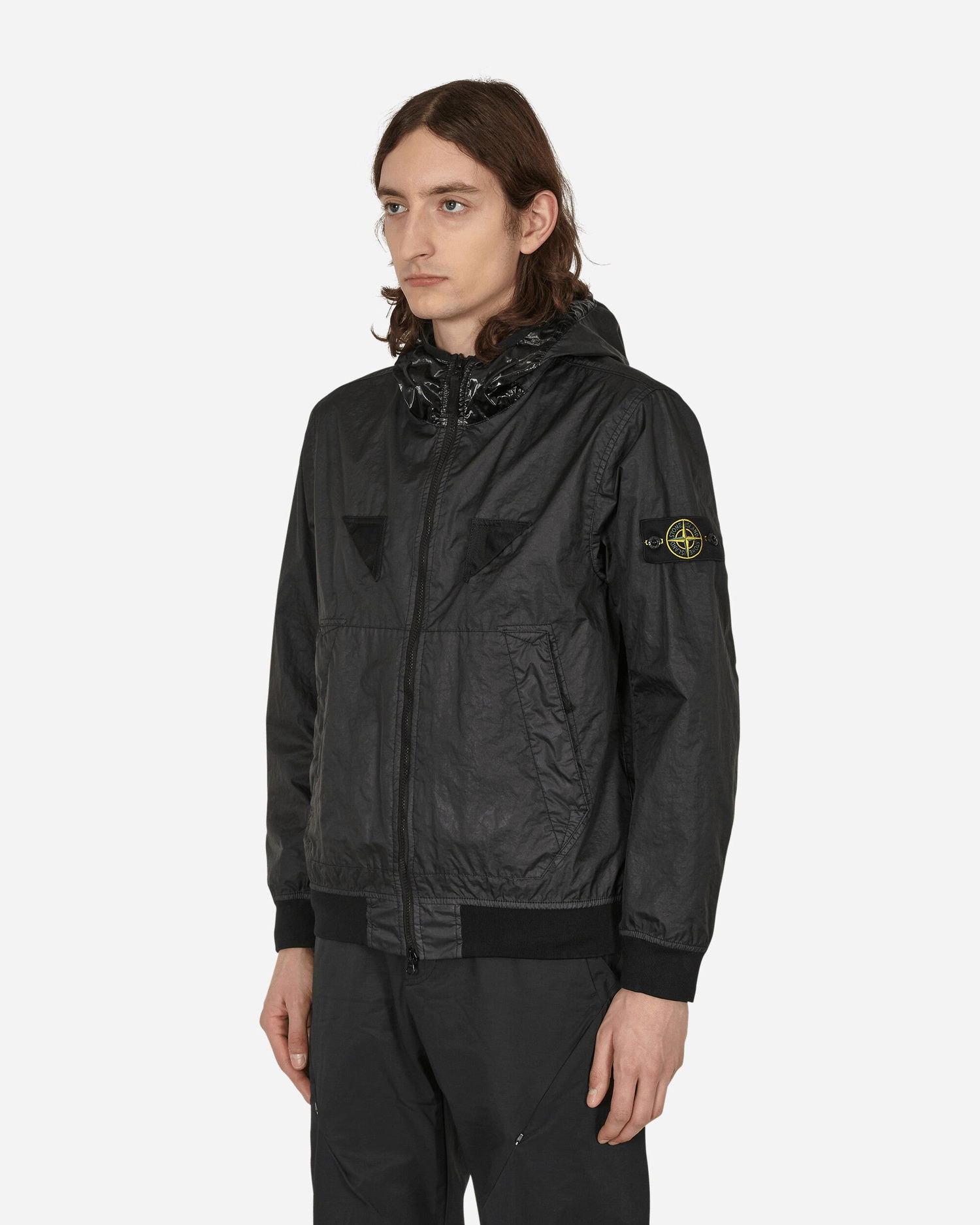 Jakke Stone Island Membrana 3L TC Jacket Sort | MO781540723 V0029, 1