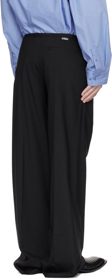 Bukser 032C 032c 'Office Attire' Wide Leg Suit Trousers Sort | S25-MRW-0903-000, 2