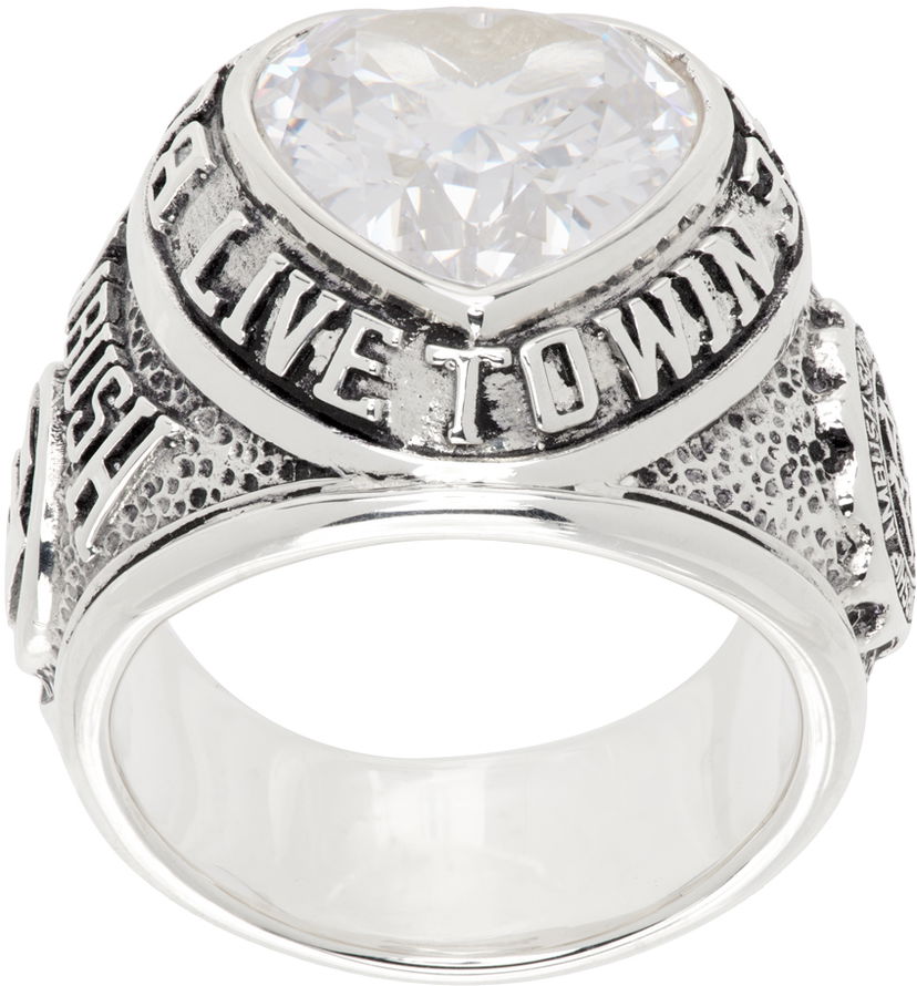 Ring Ambush Heart Class Signet Ring Grå | BMOC002S24SIL0017200