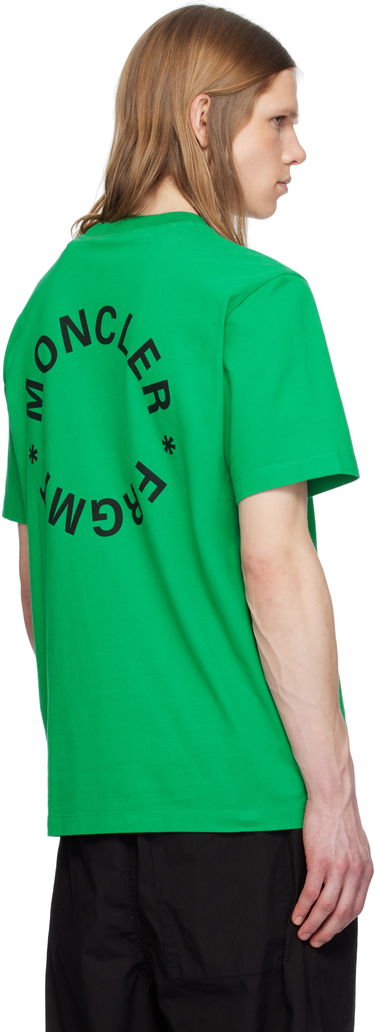 T-shirt Moncler Moncler Genius x FRGMT Hiroshi Fujiwara Maxi Logo T-Shirt Grøn | K109U8C00002M3265, 2