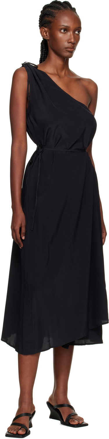 Kjole Baserange Baserange One-Shoulder Midi Dress Sort | DRVI-SC-AU25, 3