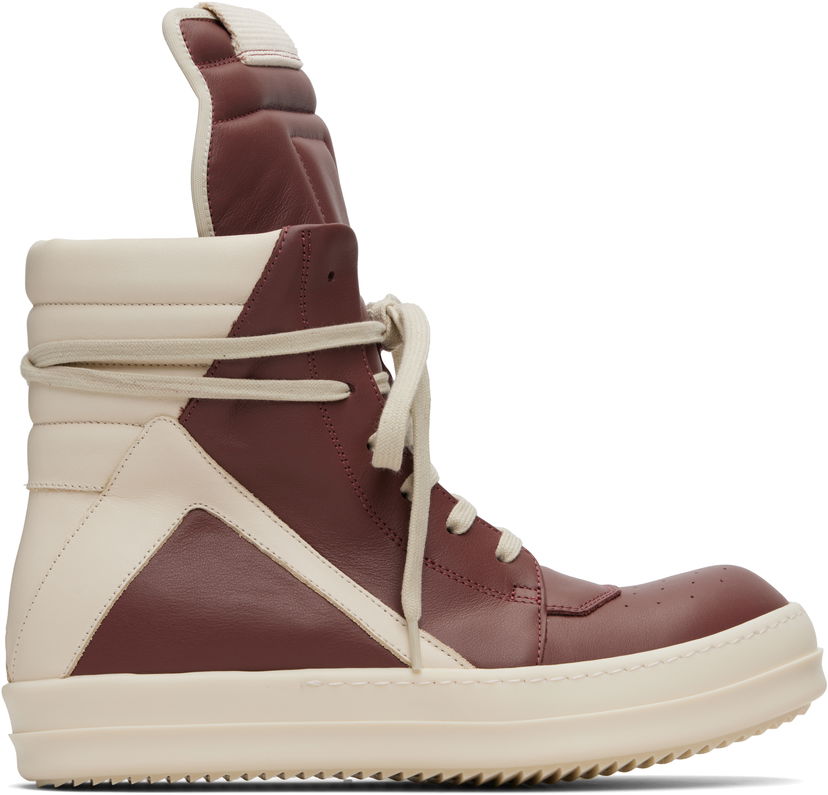 Sneakers og sko Rick Owens Rick Owens Concordians Geobasket Beige | RU02E1894 LCO