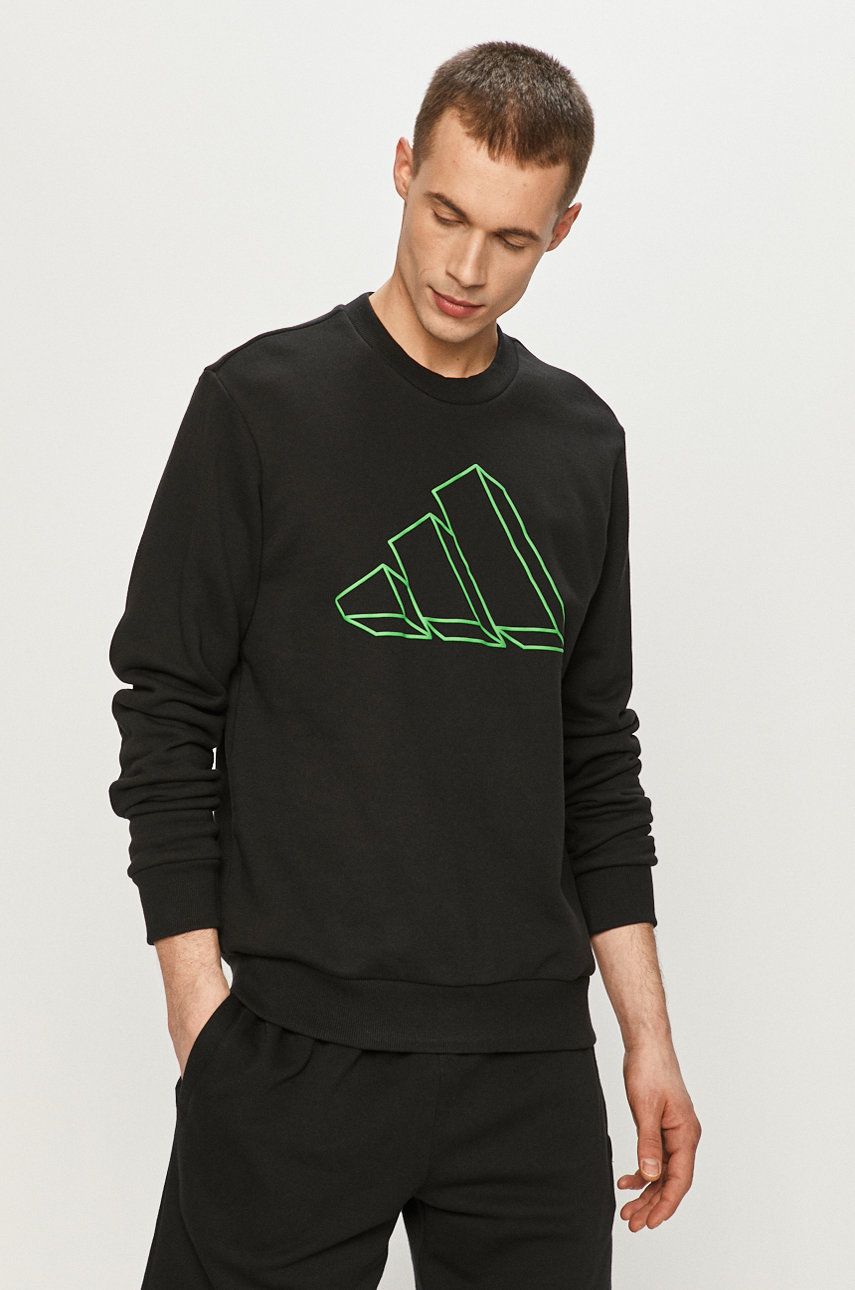 Sweater adidas Performance Performance Crew Sweatshirt Sort | GQ6200, 0
