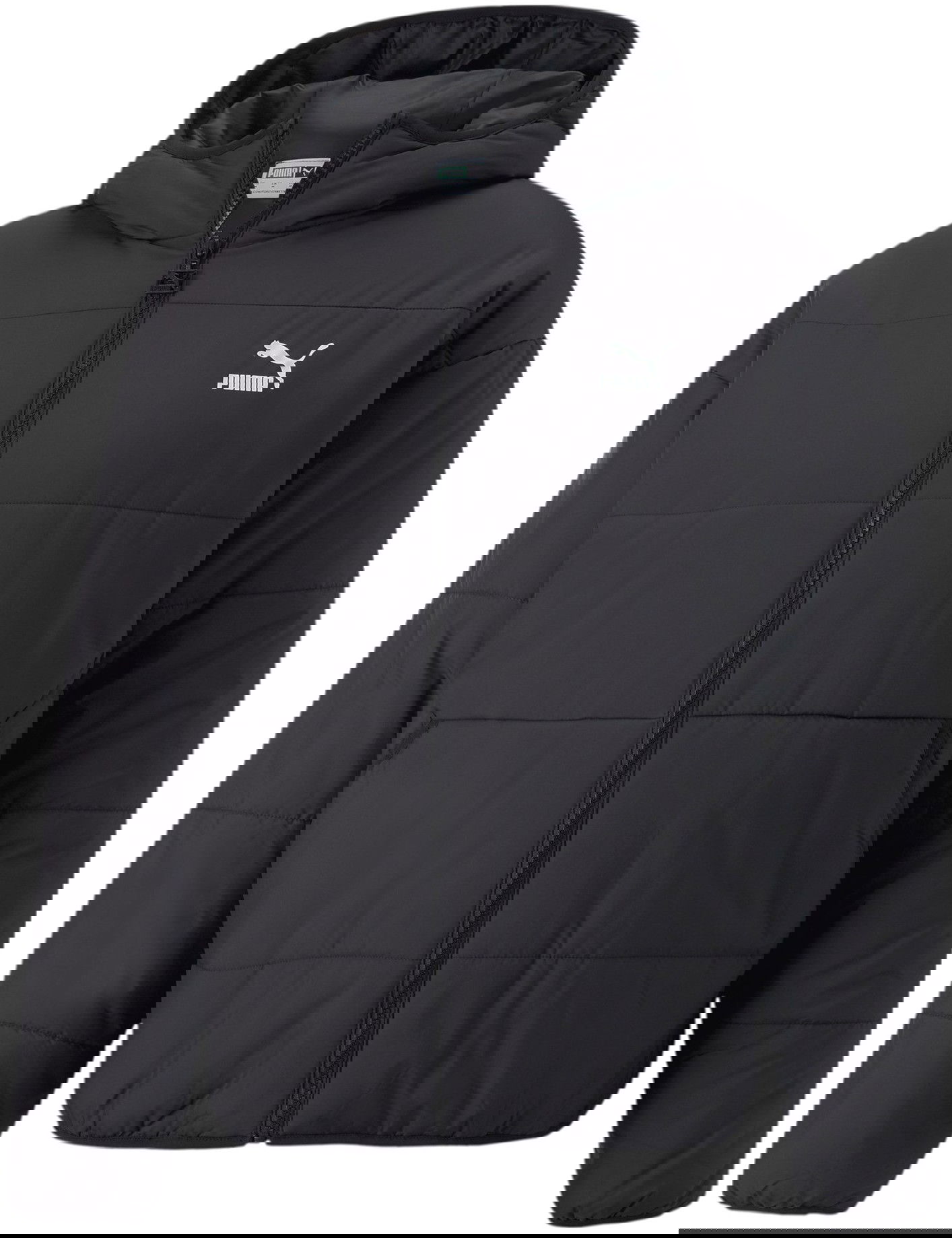 Puffer jakke Puma Classics Hooded Padded Jacket Sort | 53557501, 0