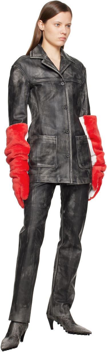 Handsker Marni Marni Long Faux-Fur Gloves Rød | GNMC0052X0 ULM121, 2
