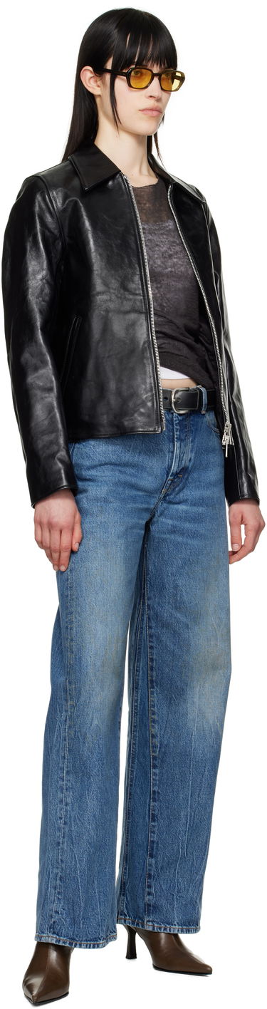Jakke OUR LEGACY Mini Leather Jacket Sort | W4239MTD, 3