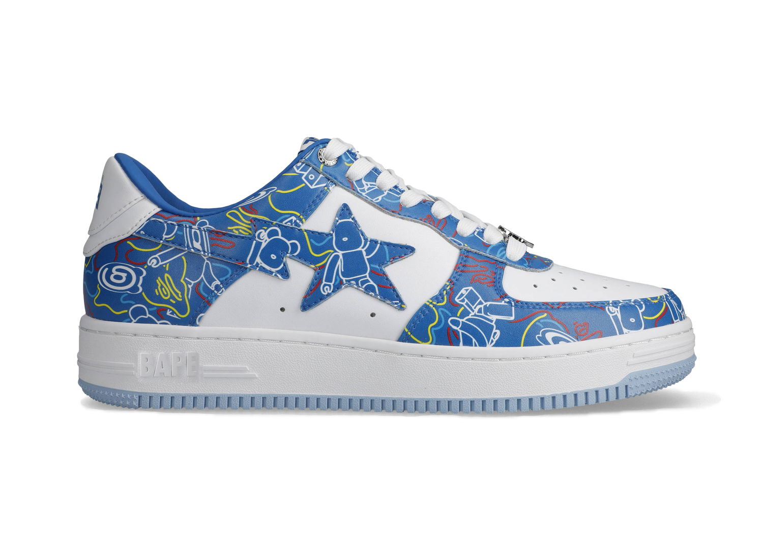 Sneakers og sko BAPE Medicom Toy x Bape Sta "Bearbrick Camo Blue" Blå | 1H73191913-BLU/1H73-291-911, 0