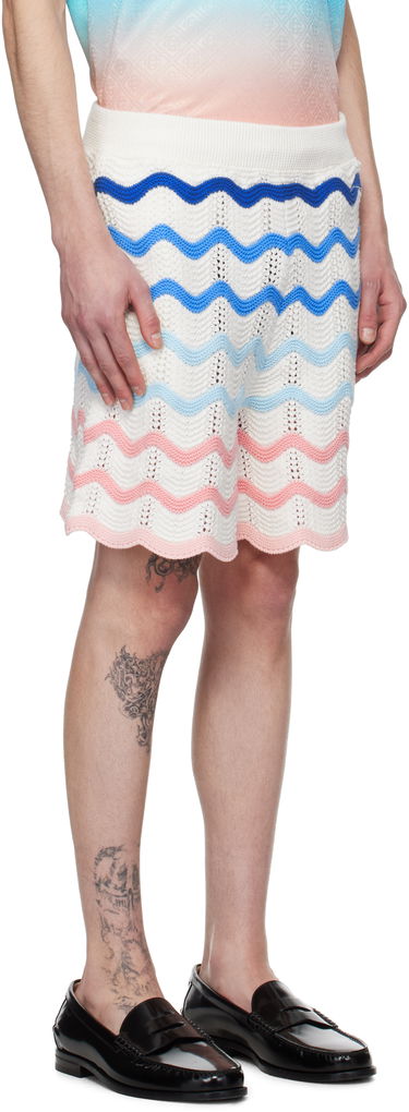 Shorts Casablanca Casablanca Gradient Wave Crochet Shorts Flerfarvet | MPS25-KW-849-01, 1