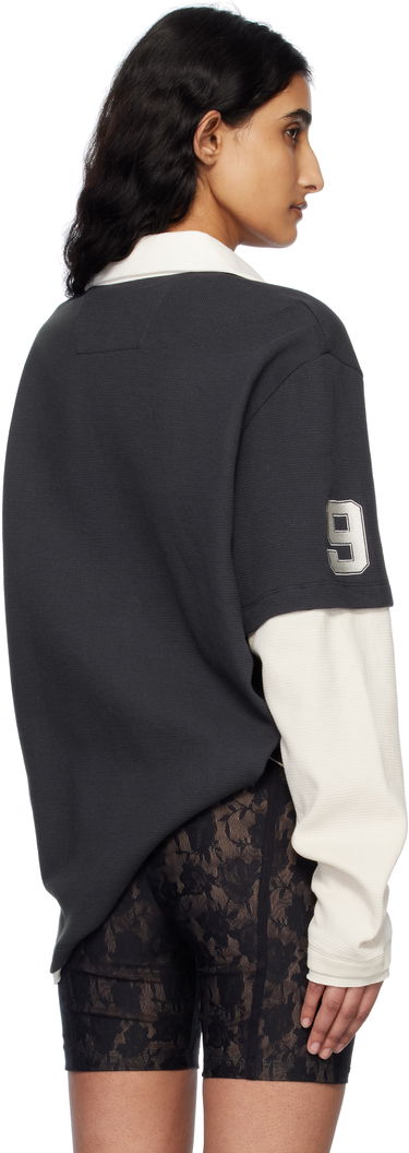 Polo skjorte MISBHV MISBHV 'Forever' Double Layer Polo Sort | 250W152, 2