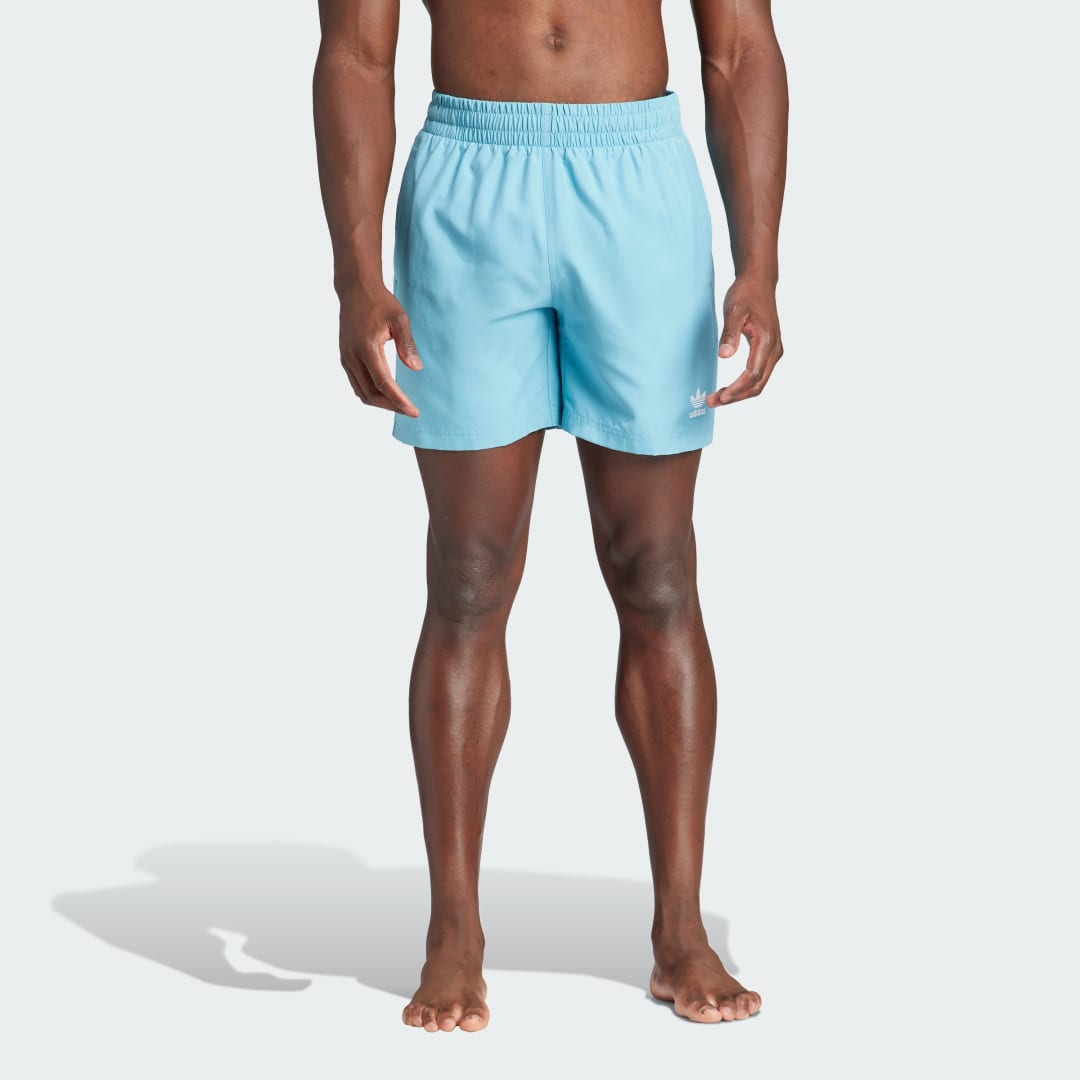 Badetøj adidas Originals Originals Essentials Solid Swim Shorts Turkis | IT8653, 0