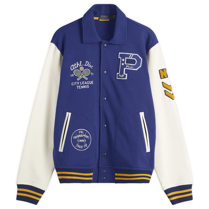 Bomberjakke Polo by Ralph Lauren Ralph Lauren Athletic Club Varsity Jacket Blå | 710964979001