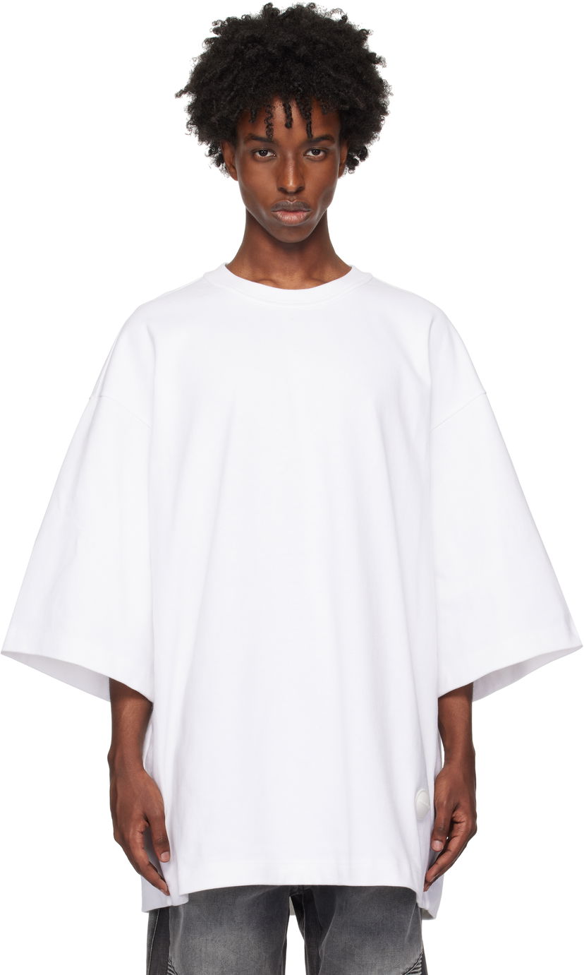 T-shirt Alexander Wang Oversized Drop-Sleeve T-shirt Hvid | UCC4241710