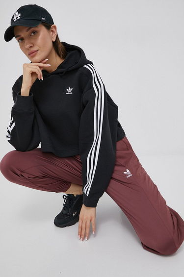 Sweatshirt adidas Originals Adicolor Classics Cropped Hoodie W Sort | HC2016, 3