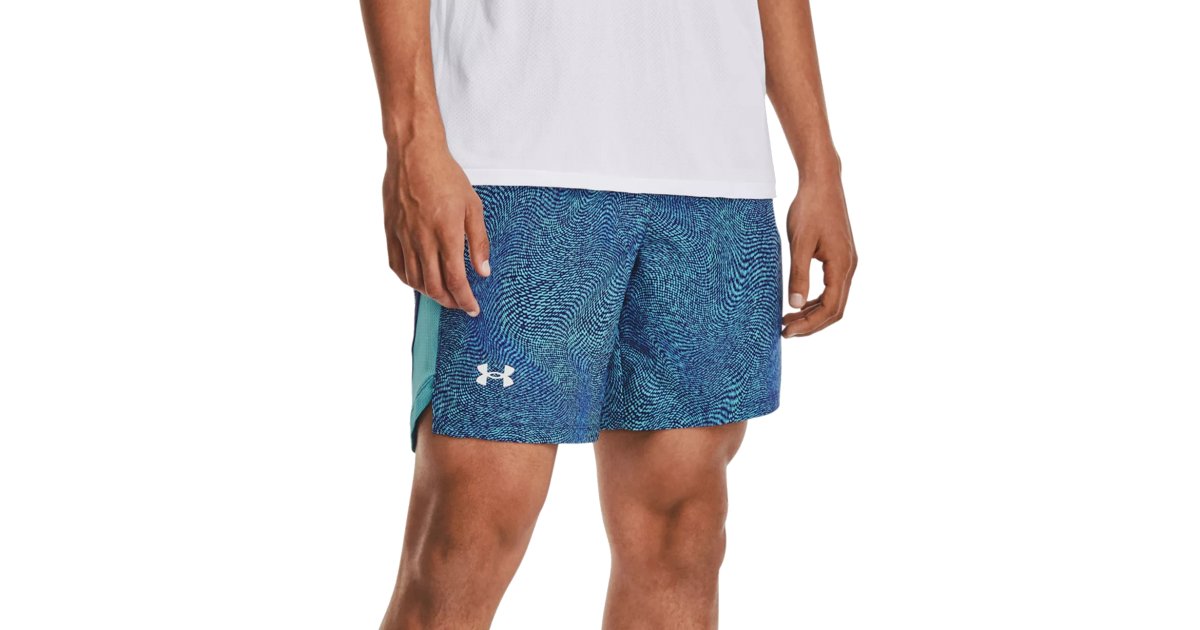 Shorts Under Armour Launch 7'' Printed Shorts Blå | 1376582-433, 1