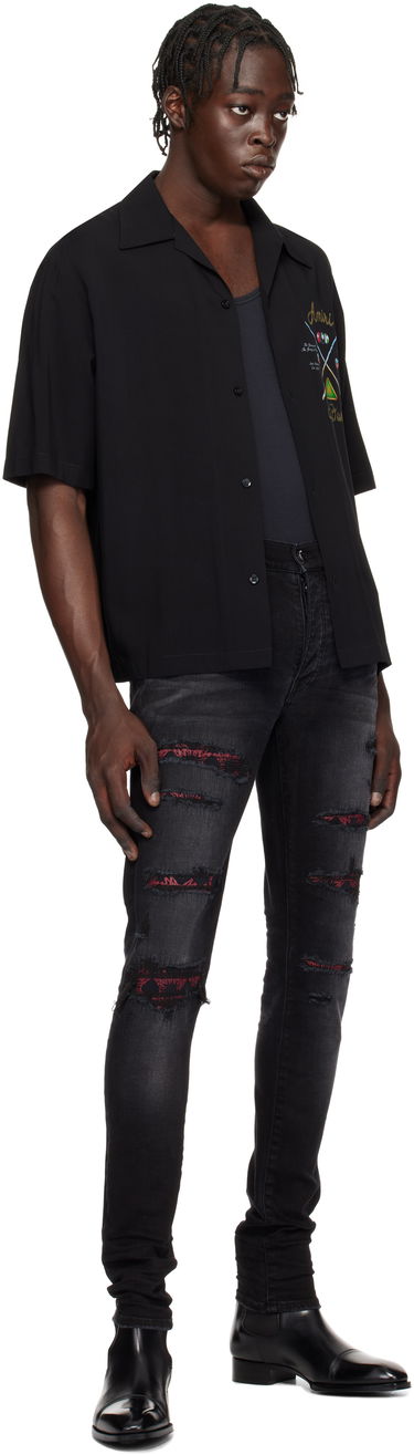 Skjorte AMIRI '' Pool Cue Bowling Shirt Sort | AMSTCA1078, 3