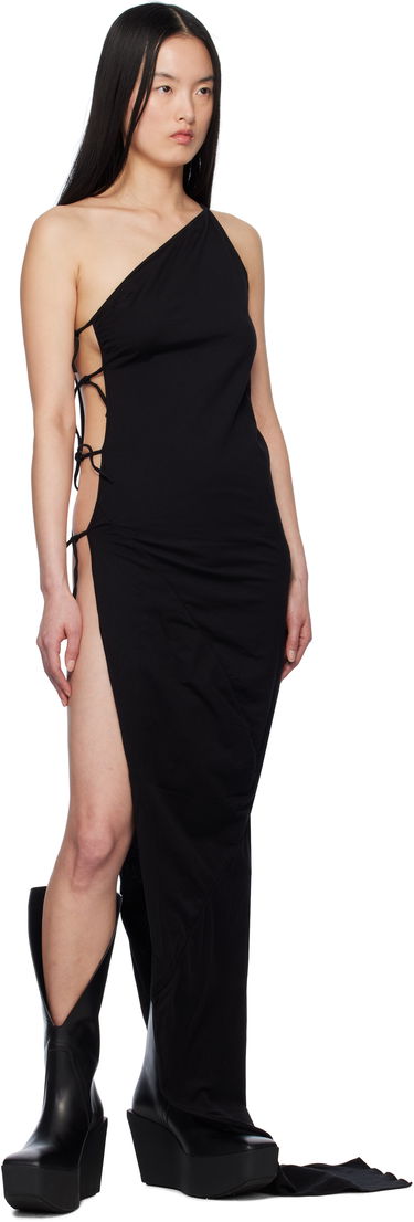 Kjole Rick Owens Rick Owens DRKSHDW One-Shoulder Maxi Dress Sort | DS01E3516 RN, 3